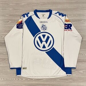Kappa 2010/11 Puebla FC Authentic Soccer Jersey Liga MX Long Sleeve Mens Size XL